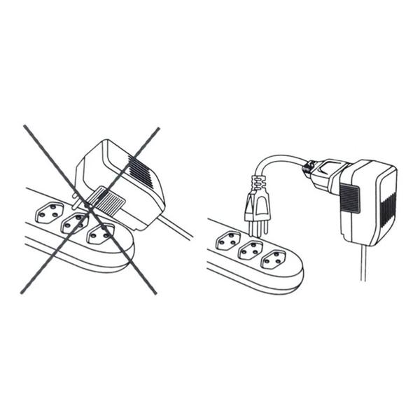 Imagem de Adaptador Para Tomada 90 Graus 10/20a