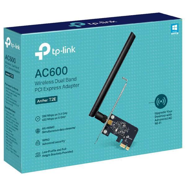 Adaptador Pci Express Wireless Dual Band Ac600 Archer T2E - Tp-link Imagem de Adaptador Pci Express Wireless Dual Band Ac600 Archer T2E