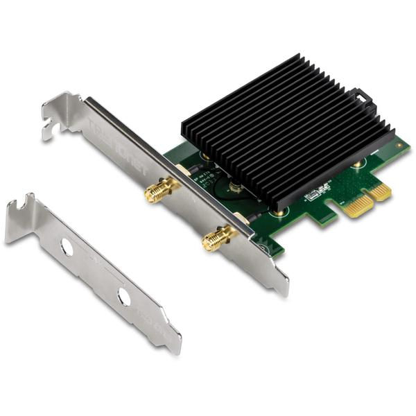 Imagem de Adaptador PCIe WiFi 6 sem fio de banda dupla TRENDnet TEW-907ECH