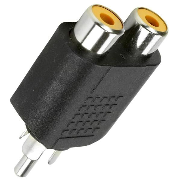 Imagem de Adaptador Plug Conector Rca X 2rca Femêa Chipsce - Unitário