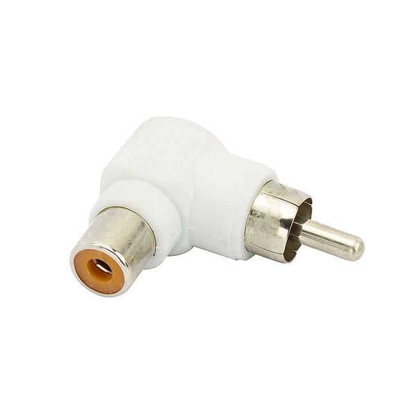 Imagem de Adaptador RCA 90 Graus - Branco