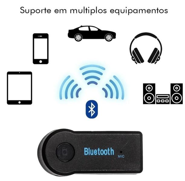 Imagem de Adaptador Receptor 3.0 Bluetooth Carro USB P2 Música