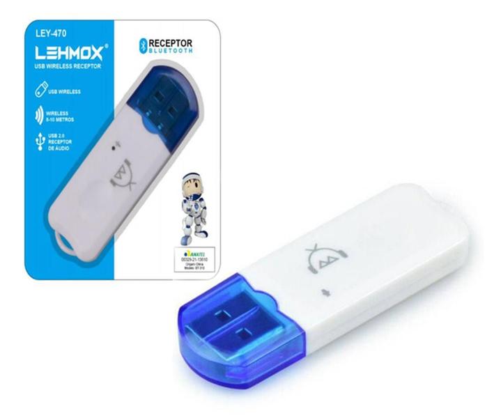 Imagem de Adaptador Receptor Bluetooth Usb Dongle Receptor de Áudio - LEY-470