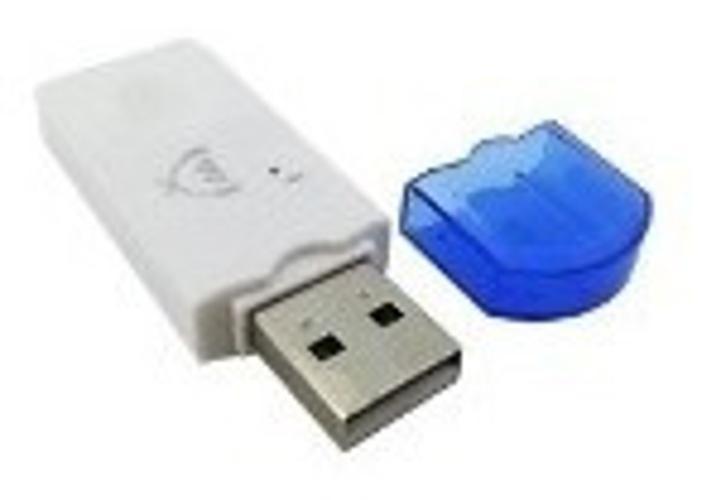 Imagem de Adaptador Receptor Bluetooth Usb Pendrive Musica Carro- Azul