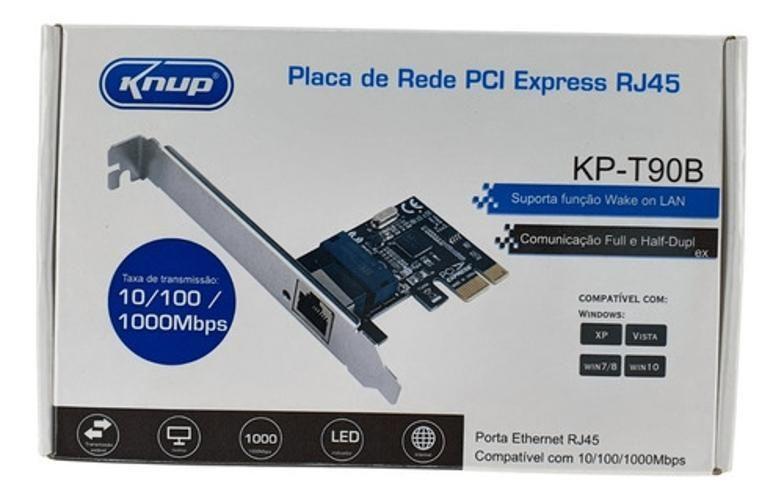 Imagem de Adaptador Receptor Pci 1000Mbps Placa De Rede Pc Gamer