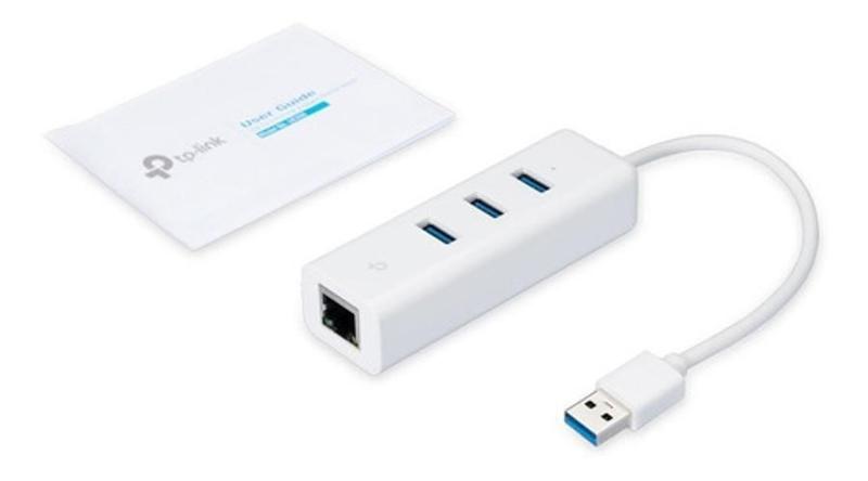 Imagem de Adaptador Rede Ethernet Gigabit Hub Usb 3.0 3P Tp-Link Ue330