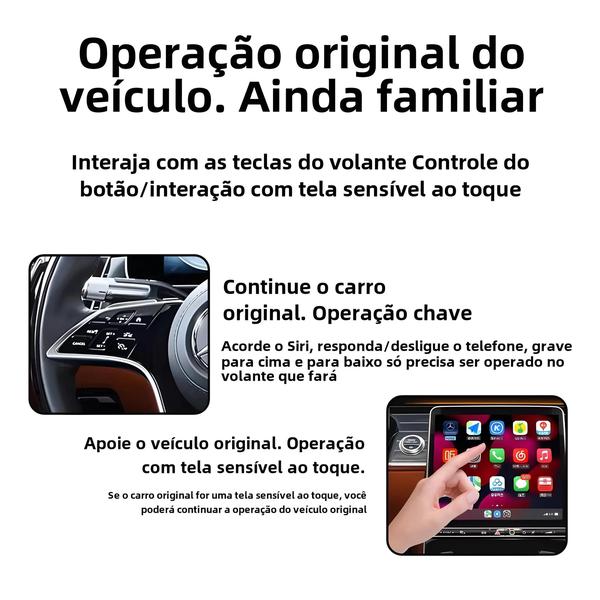 Imagem de Adaptador Sem Fio CarPlay e Android Auto - Mini Dongle para Audi, Toyota, Mazda, Nissan, Chevrolet e Suzuki