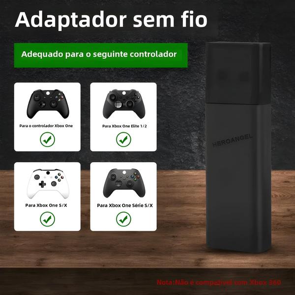 Imagem de Adaptador Sem Fio Xbox One - Receptor USB 2ª Geração para Windows 10 e Laptops