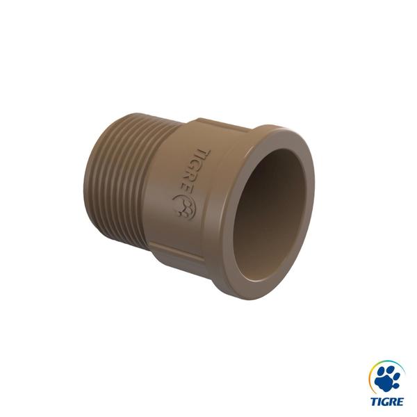 Imagem de Adaptador Soldável Curto Tigre 110mm X 4 PVC Marrom