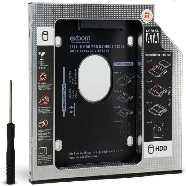 Imagem de Adaptador Ssd Hdd Caddy Gaveta Para Hd 9,5mm Universal