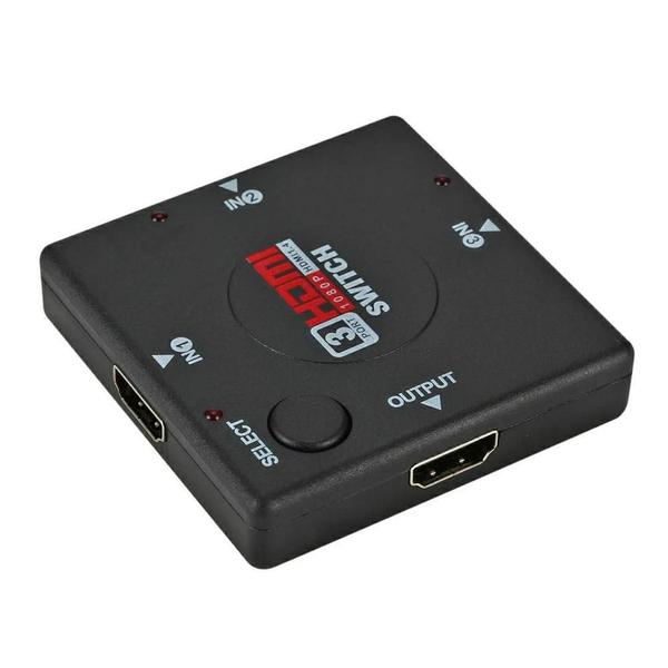 Adaptador Switch 3X1 Divisor 3 Portas Hdmi Para Tv Note Sh-01 - Lotus Imagem de Adaptador Switch 3X1 Divisor 3 Portas Hdmi Para Tv Note Sh-01