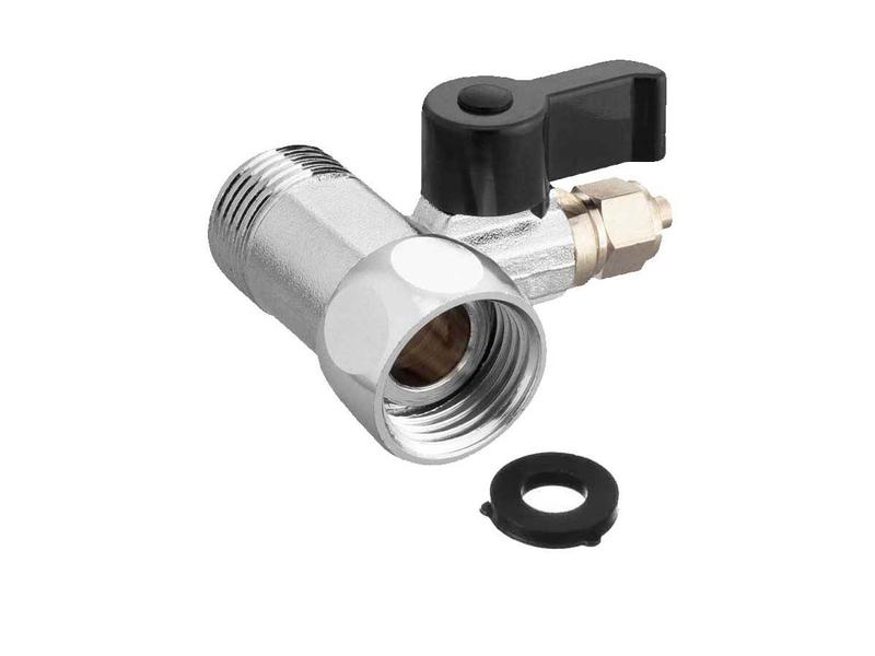 Imagem de Adaptador T 1/2" p/ mangueira de 1/4" com registro