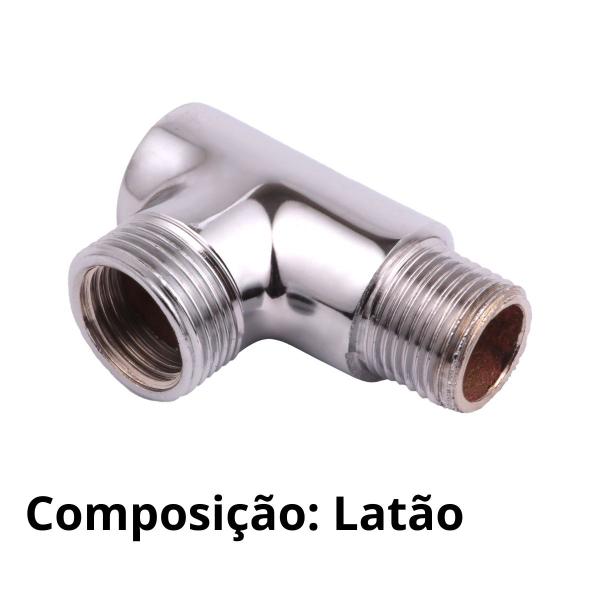 Imagem de Adaptador te torneira p/maquina lavar roupas loucas cromado