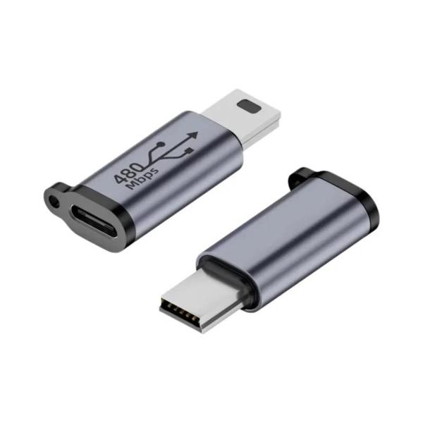 Imagem de Adaptador Tipo C, Micro USB e Mini USB para Conectores USB-C