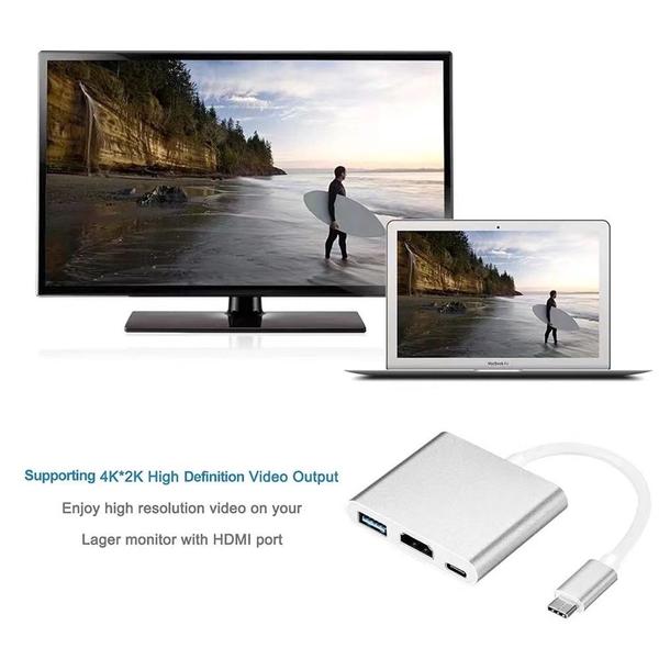 Adaptador Tipo C para Hdmi - keedi Imagem de Adaptador Tipo C para Hdmi