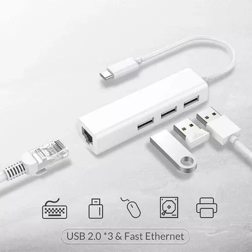 Imagem de Adaptador Tipo C Para Rede Ethernet Rj 45 AU-12