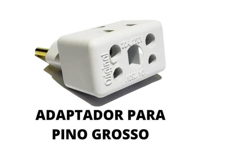 Imagem de Adaptador Tomada 10 E 20 Amperes Bi Volt Padrao Brasileiro