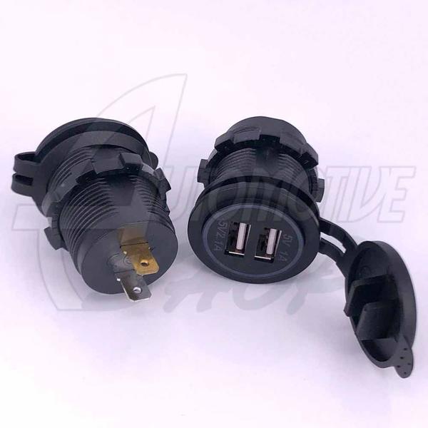 Imagem de Adaptador Tomada 12v 24v Carregador Carro Usb Saida 5v 2.1a