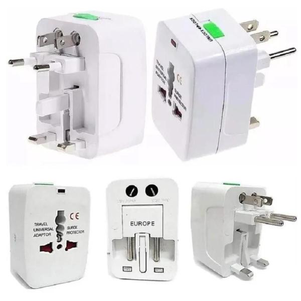 Imagem de Adaptador Tomada Londres Toda Europa Viagem 110V 220V 2 Unid