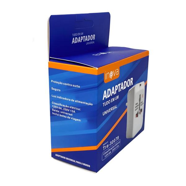 Imagem de Adaptador Tomada Universal Internacional Para Viagem Inova TRA-30078