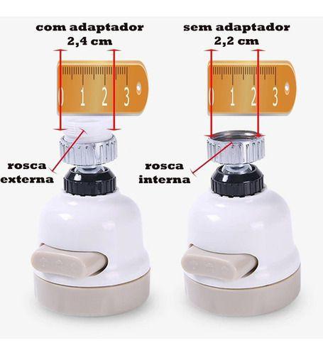 Imagem de Adaptador Turbo Para Torneiras Fácil Limpeza Giratório 380