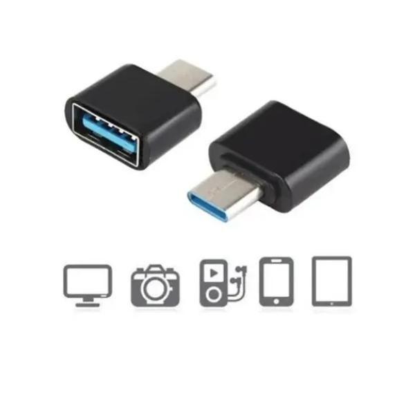 Imagem de Adaptador Type-C OTG USB - Conectividade Simplificada