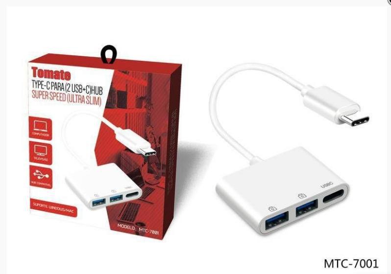 Imagem de Adaptador Type C Para 2 USB+C Hub 3.0 MTC-7001