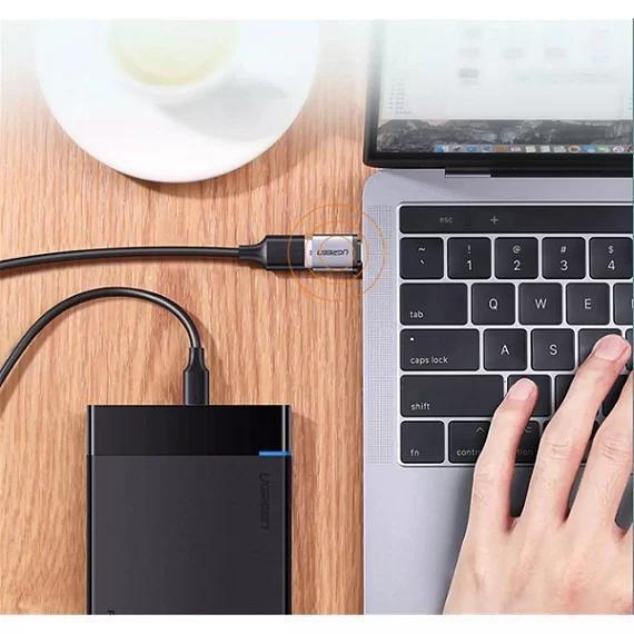 Imagem de Adaptador Ugreen Usb-c Para Usb 3.0 Alta Velocidade Cinza