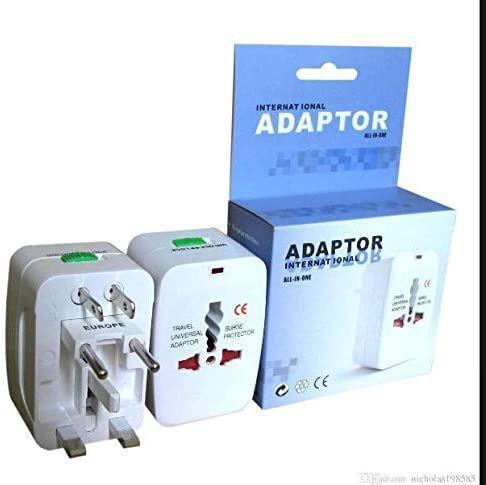 Imagem de Adaptador Universal Tomada Padrão Internacional Eua Europa Brasil