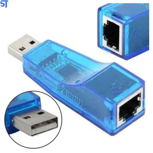 Imagem de Adaptador Usb 2.0 Lan Placa De Rede Externa Rj45