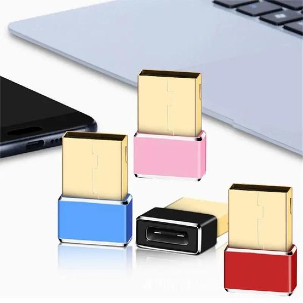 Imagem de Adaptador USB 2.0 Macho para USB-C Fêmea - Carregador para iPhone 15/14/13 Pro Max