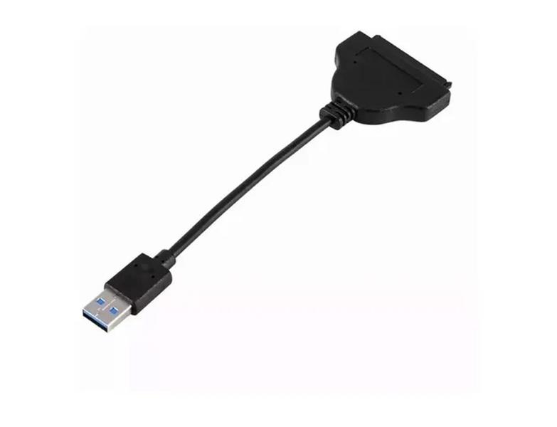 Imagem de Adaptador USB 3.0 A Macho Sata 2.5 para ssd e hd de notebook cabohssd