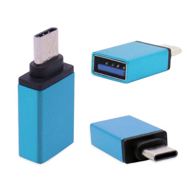 Imagem de Adaptador USB 3.0 Otg Type C Pra Cel Samsumg Asus Moto G6