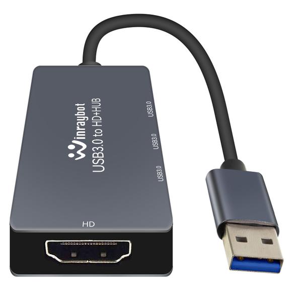 Imagem de Adaptador USB 3.0 para HDMI com docking station USB para monitor