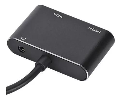 Imagem de Adaptador Usb 3.0 Para Hdmi/vga Com Áudio (p2) Full Hd 1080p