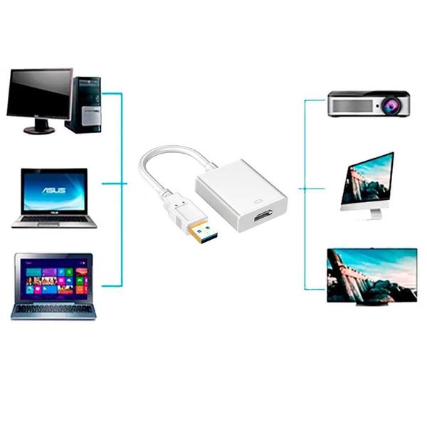 Imagem de Adaptador Usb 3.0 Para Hdmi Video Audio 1080p full Hd