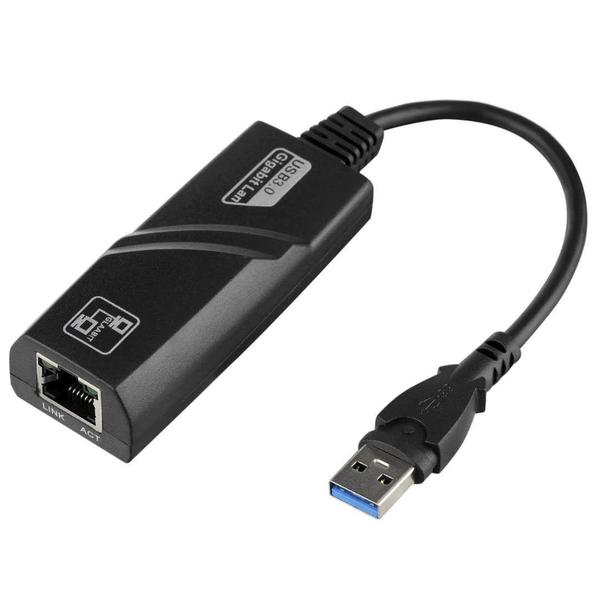 Imagem de Adaptador USB 3.0 Para RJ45 Gigabit Fast Ethernet 1000Mbps - F3