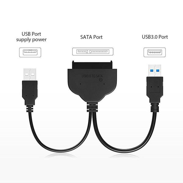 Imagem de Adaptador USB 3.0 para SSD ou Hd Sata use para Hd Externo