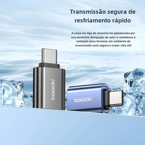 Imagem de Adaptador USB 3.0 Tipo C para Micro USB 2.0 - Conversor OTG para Macbook, Xiaomi e Samsung