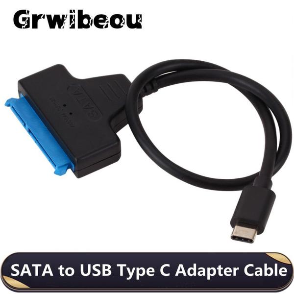 Imagem de Adaptador USB 3.1 Tipo-C para SATA - Conectividade Veloz para Seus Dispositivos de Armazenamento