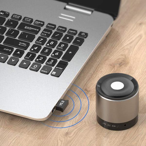 Imagem de Adaptador Usb Bluetooth 5.0 Dongle Para Pc Notebook