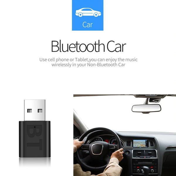 Imagem de Adaptador Usb Bluetooth 5.0 Receptor Musica P2 Automotivo