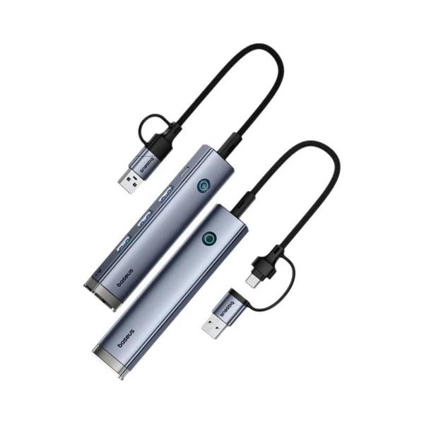 Adaptador USB-C 4 em 1 para Macbook - Hub com Ethernet Gigabit Imagem de Adaptador USB-C 4 em 1 para Macbook - Hub com Ethernet Gigabit