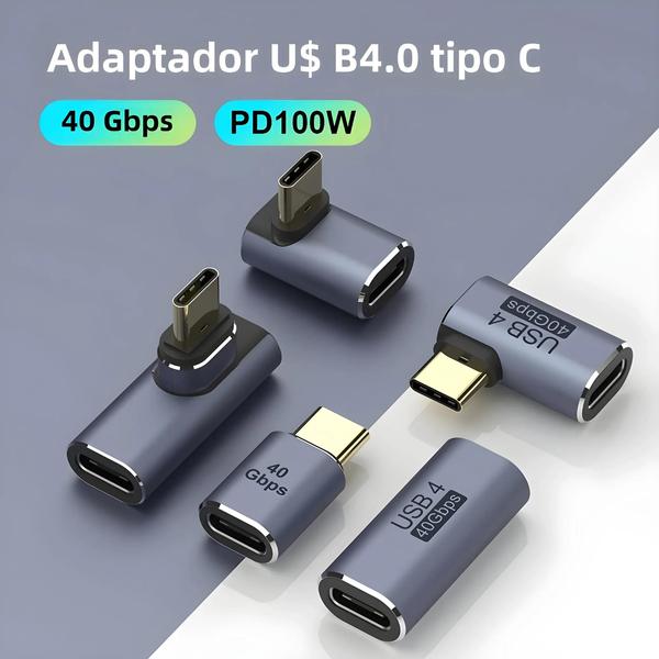 Imagem de Adaptador USB-C 40Gbps - USB4.0, PD 100W, 8K@60Hz