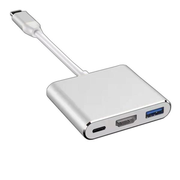 Imagem de Adaptador Usb C P Notebook Com Saídas Hdmi Usb Tipo C Lt-165