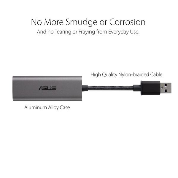 Imagem de Adaptador USB-C para Ethernet ASUS USB-C2500 2.5G - Compatível com Mac OS e Windows