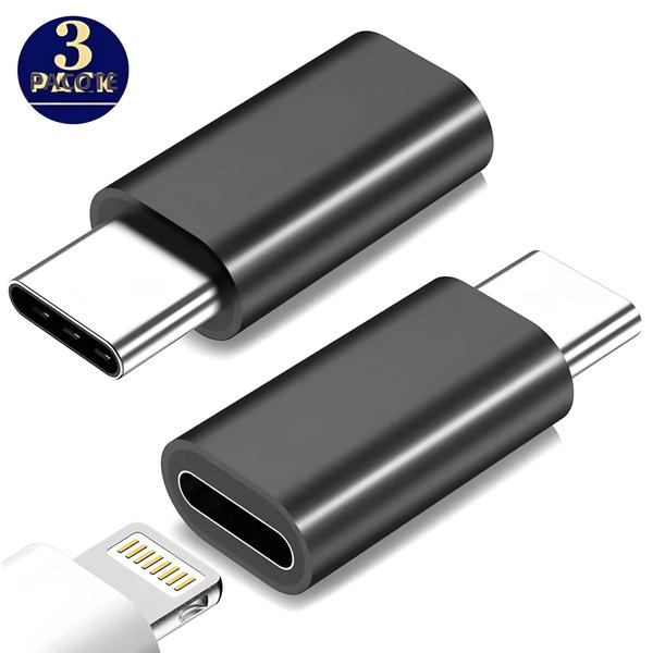 Imagem de Adaptador USB-C para Lightning (3 Unidades) - Compatível com iPhone 15 Pro Max e iPad