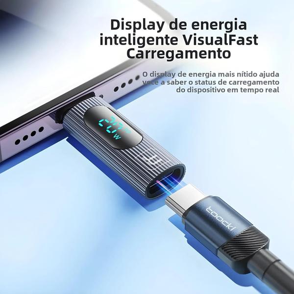 Imagem de Adaptador USB C Para Lightning De Carregamento Rápido 20W PD Toocki OTG Display Converter Para