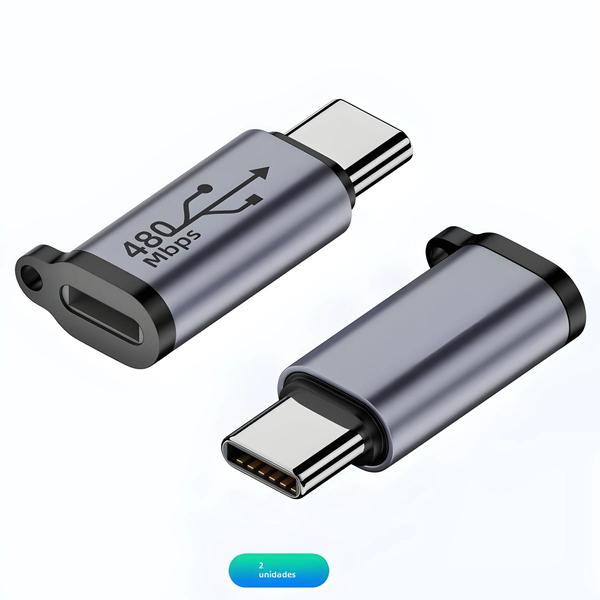 Imagem de Adaptador USB-C para Micro/Mini USB - Conversor para iPhone 14/13, Xiaomi e Samsung