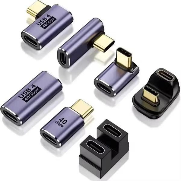 Imagem de Adaptador USB-C para USB 4.0 100W 8K 60Hz - NNBILI - Conector Macho/Fêmea em U